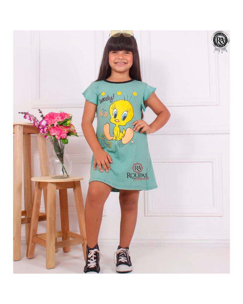 Vestido Gabrielly Infantil Em Malha